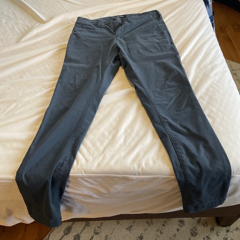 Super skinny blue chinos